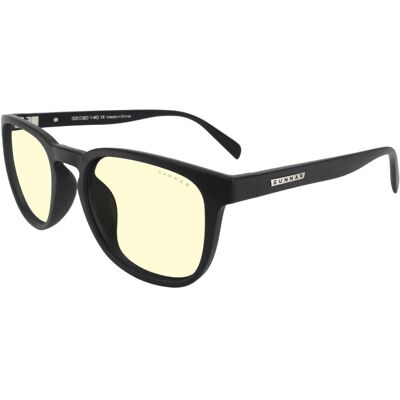 GUNNAR OAKLAND ONYX, čierne obrúčky, jantárové sklá GUNNAR OAKLAND ONYX, čierne obrúčky, jantárové sklá
