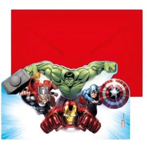 GODAN Pozvánky s obálkami avengers – 6 ks GODAN Pozvánky s obálkami avengers – 6 ks