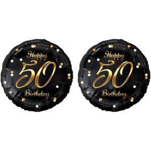 GoDan Balón fóliový 50 rokov - happy birthday / narodeniny, 45 cm, 2 ks GoDan Balón fóliový 50 rokov - happy birthday / narodeniny, 45 cm, 2 ks