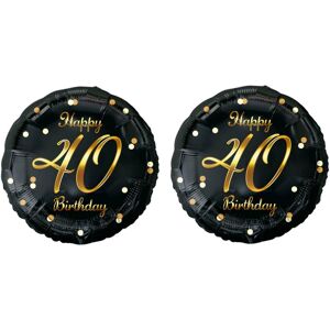 GoDan Balón fóliový 40 rokov – happy birthday/narodeniny, 45 cm, 2 ks GoDan Balón fóliový 40 rokov – happy birthday/narodeniny, 45 cm, 2 ks