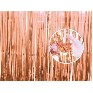 GoDan Párty záves – ružovo-zlatý – rosegold – 90 × 240 cm GoDan Párty záves – ružovo-zlatý – rosegold – 90 × 240 cm