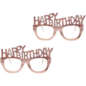 Godan Papierové okuliare Happy birthday ružovozlaté 8 ks Godan Papierové okuliare Happy birthday ružovozlaté 8 ks