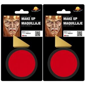 Guirca Červený Make-Up s Hubkou – Halloween – 18 g Guirca Červený Make-Up s Hubkou – Halloween – 18 g