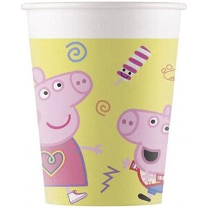 GoDan Papierové poháriky „Prasiatko Peppa“, 200 ml, 8 ks GoDan Papierové poháriky „Prasiatko Peppa“, 200 ml, 8 ks
