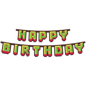GoDan Girlanda – happy birthday – narodeniny – minecraft – 160 cm GoDan Girlanda – happy birthday – narodeniny – minecraft – 160 cm