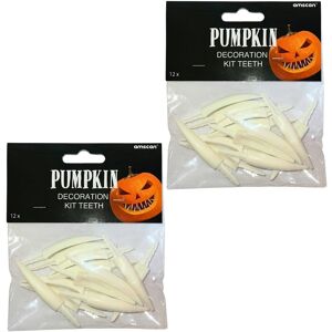 Amscan Dekorace zuby do dýně Halloween 24 ks Amscan Dekorace zuby do dýně Halloween 24 ks