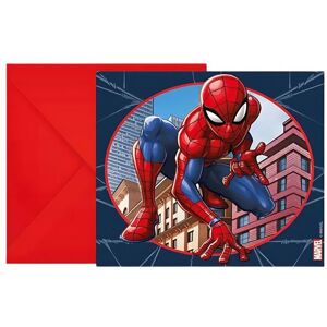 GODAN Pozvánky s obálkami Spiderman, crime fighter, 6 ks GODAN Pozvánky s obálkami Spiderman, crime fighter, 6 ks