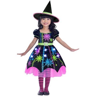 FUNNYFASHION Kostým čarodejnice Halloween veľkosť 2 – 3 roky FUNNYFASHION Kostým čarodejnice Halloween veľkosť 2 – 3 roky