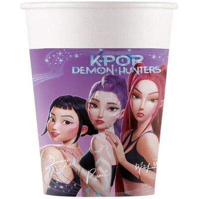 GoDan Papierové tégliky K-POP DEMON HUNTERS – Lovci démonov, 200 ml, 8 ks GoDan Papierové tégliky K-POP DEMON HUNTERS – Lovci démonov, 200 ml, 8 ks