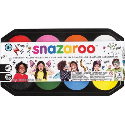 SNAZAROO Veľká sada farieb na tvár 8× 18 ml SNAZAROO Veľká sada farieb na tvár 8× 18 ml