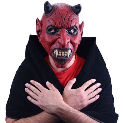 Rappa Maska čert s ušami – Halloween, Vianoce – 26 × 32 cm Rappa Maska čert s ušami – Halloween, Vianoce – 26 × 32 cm