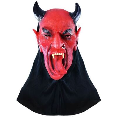 Rappa Maska čert s jazykom – halloween – vianoce – 29 × 24 cm Rappa Maska čert s jazykom – halloween – vianoce – 29 × 24 cm