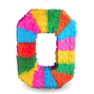 GoDan Piňata Číslo „0" Farebná – Rozbíjacia, 50 × 35 × 7,5 cm GoDan Piňata Číslo „0" Farebná – Rozbíjacia, 50 × 35 × 7,5 cm