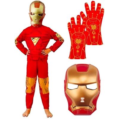 FunCo Detský kostým Iron man s maskou a rukavicami 122-134 L FunCo Detský kostým Iron man s maskou a rukavicami 122-134 L