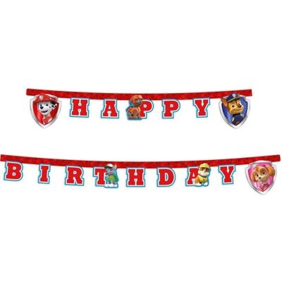 GoDan Girlanda narodeniny – happy birthday – Labková patrola – 200 cm GoDan Girlanda narodeniny – happy birthday – Labková patrola – 200 cm