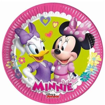 GoDan Papierové taniere myška „Minnie happy helpers", 20 cm, 8 ks GoDan Papierové taniere myška „Minnie happy helpers", 20 cm, 8 ks