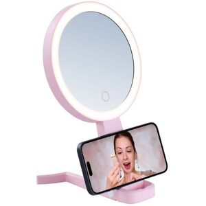 IMMAX SWEET Make up LED obojstranné, 10× zväčšovacie, CCT, ružové IMMAX SWEET Make up LED obojstranné, 10× zväčšovacie, CCT, ružové