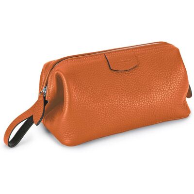 Truefitt & Hill Gentleman's Washbag, kožená kozmetická taška oranžová Truefitt & Hill Gentleman's Washbag, kožená kozmetická taška oranžová