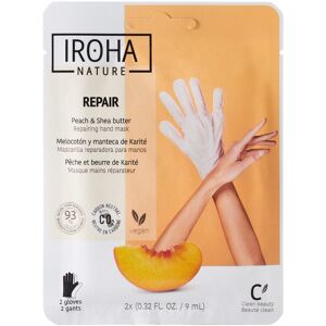 IROHA NATURE Maska na ruky Peach & Shea Butter 2× 9 ml IROHA NATURE Maska na ruky Peach & Shea Butter 2× 9 ml