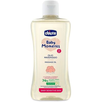 Chicco Baby Moments Sensitive masážny olej 200 ml Chicco Baby Moments Sensitive masážny olej 200 ml