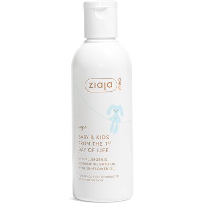 ZIAJA Med Baby & Kids Hypoalergénny vyživujúci olejček do kúpeľa 200 ml ZIAJA Med Baby & Kids Hypoalergénny vyživujúci olejček do kúpeľa 200 ml