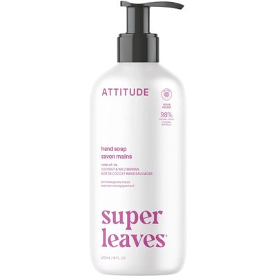 ATTITUDE Super Leaves Natural Hand Soap Coconut & Wild Berries 473 ml ATTITUDE Super Leaves Natural Hand Soap Coconut & Wild Berries 473 ml