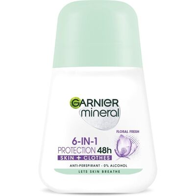 GARNIER Mineral Protection Floral 48H Roll-On Antiperspirant 50 ml GARNIER Mineral Protection Floral 48H Roll-On Antiperspirant 50 ml