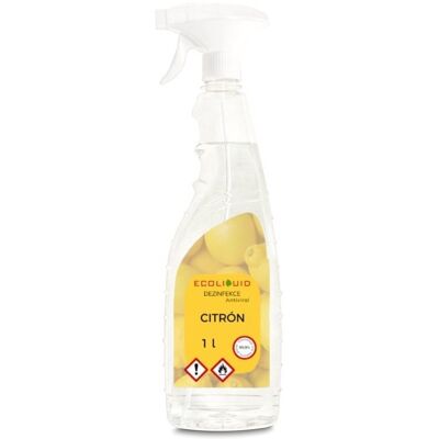 Ecoliquid ANTIVIRAL dezinfekcia na ruky Citrón 1 l sprej Ecoliquid ANTIVIRAL dezinfekcia na ruky Citrón 1 l sprej