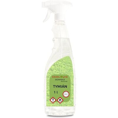 Ecoliquid ANTIVIRAL dezinfekcia na ruky Tymian 1 l sprej Ecoliquid ANTIVIRAL dezinfekcia na ruky Tymian 1 l sprej