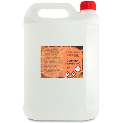 Ecoliquid ANTIVIRAL dezinfekcia na ruky Červený pomaranč 5 l kanister Ecoliquid ANTIVIRAL dezinfekcia na ruky Červený pomaranč 5 l kanister