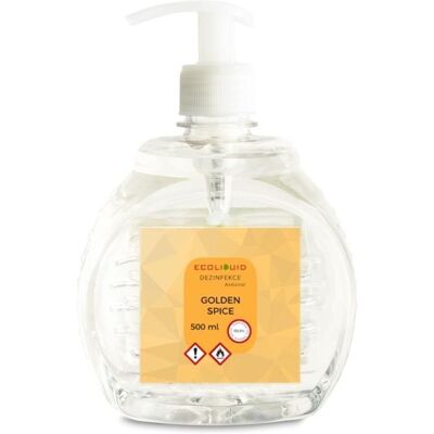 Ecoliquid ANTIVIRAL dezinfekcia na ruky Golden Spice 500 ml pumpička Ecoliquid ANTIVIRAL dezinfekcia na ruky Golden Spice 500 ml pumpička