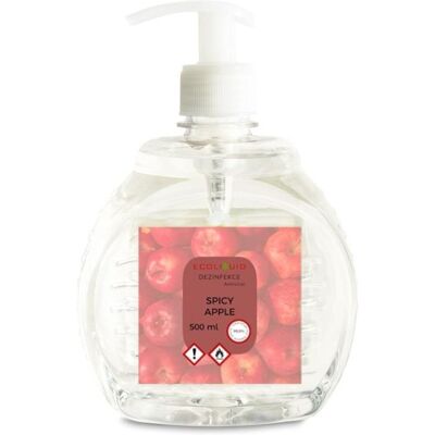 Ecoliquid ANTIVIRAL dezinfekcia na ruky Spicy Apple 500 ml pumpička Ecoliquid ANTIVIRAL dezinfekcia na ruky Spicy Apple 500 ml pumpička