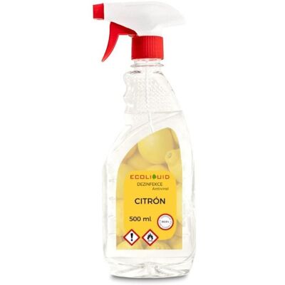 Ecoliquid ANTIVIRAL dezinfekcia na ruky Citrón 500 ml sprej Ecoliquid ANTIVIRAL dezinfekcia na ruky Citrón 500 ml sprej