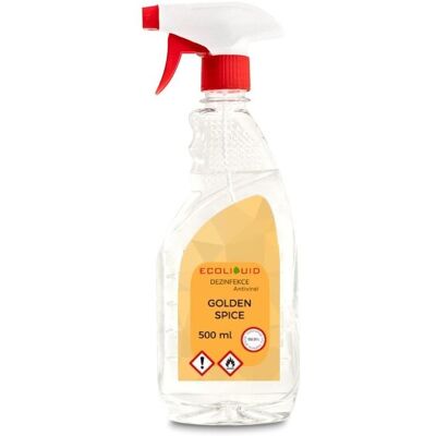 Ecoliquid ANTIVIRAL dezinfekcia na ruky Golden Spice 500 ml sprej Ecoliquid ANTIVIRAL dezinfekcia na ruky Golden Spice 500 ml sprej