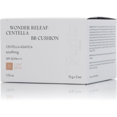 PURITO Wonder Releaf Centella BB Cushion 21 Light Beige 15 g PURITO Wonder Releaf Centella BB Cushion 21 Light Beige 15 g