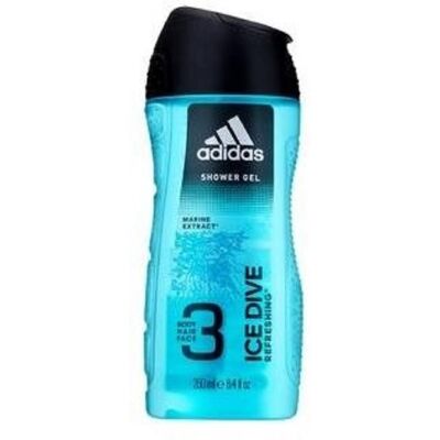 ADIDAS Ice Dive Shower Gel 3 in 1 250 ml ADIDAS Ice Dive Shower Gel 3 in 1 250 ml