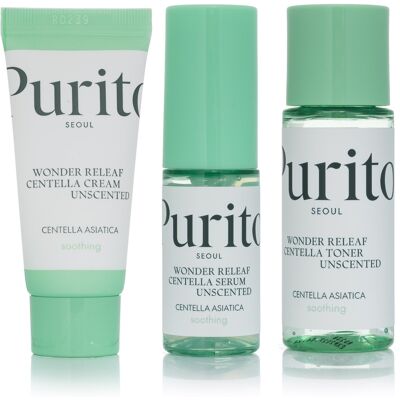 PURITO Wonder Releaf Centella Unscented Mini Kit 60 ml PURITO Wonder Releaf Centella Unscented Mini Kit 60 ml