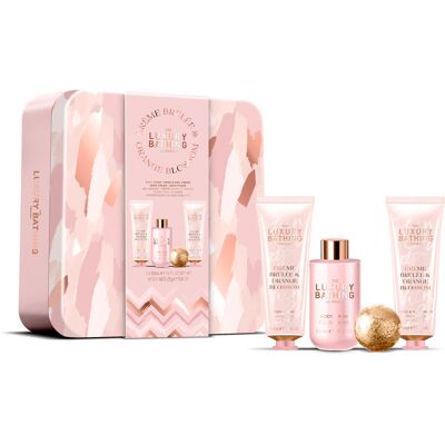 GRACE COLE Crème brûlée & Pomarančový kvet v plechovej dóze 150 ml GRACE COLE Crème brûlée & Pomarančový kvet v plechovej dóze 150 ml