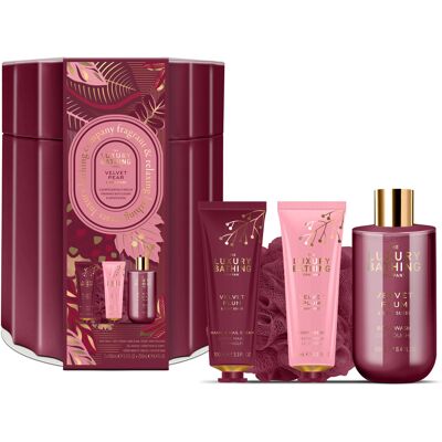GRACE COLE Velvet Plum & Soft Suede v plechovej dóze 450 ml GRACE COLE Velvet Plum & Soft Suede v plechovej dóze 450 ml