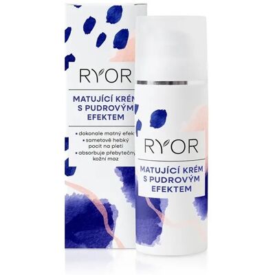 RYOR Zmatňujúci krém s púdrovým efektom 50 ml RYOR Zmatňujúci krém s púdrovým efektom 50 ml