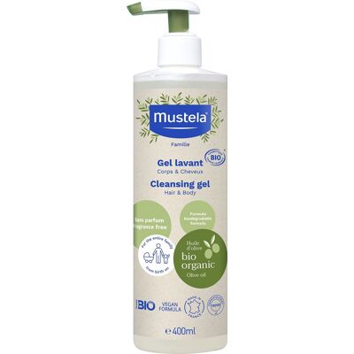 MUSTELA Umývací gél na telo a vlasy organic BIO 400 ml MUSTELA Umývací gél na telo a vlasy organic BIO 400 ml