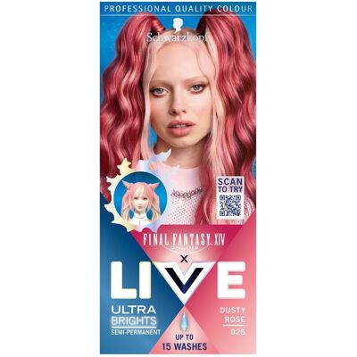 Schwarzkopf LIVE Ultra Brights 025 Dymovo ružová 50 ml Schwarzkopf LIVE Ultra Brights 025 Dymovo ružová 50 ml