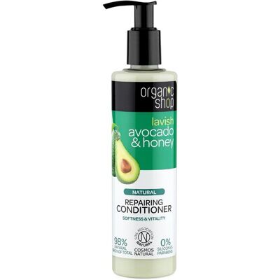 ORGANIC SHOP Regeneračný kondicionér avokádo a med 280 ml ORGANIC SHOP Regeneračný kondicionér avokádo a med 280 ml