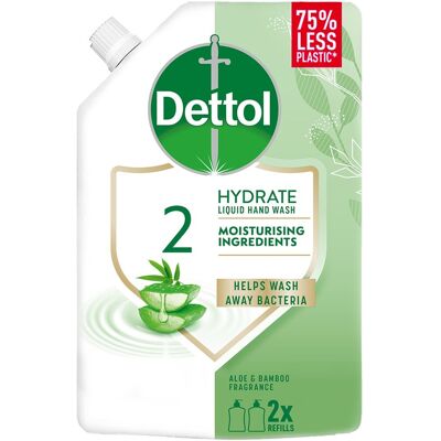 DETTOL tekuté mydlo náhradná náplň Aloe a Bambus 500 ml DETTOL tekuté mydlo náhradná náplň Aloe a Bambus 500 ml