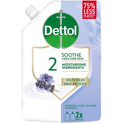 DETTOL Tekuté mydlo s výťažkom z levandule Náhradná náplň 500 ml DETTOL Tekuté mydlo s výťažkom z levandule Náhradná náplň 500 ml