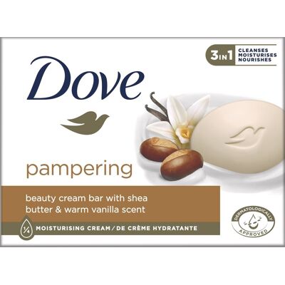 DOVE Krémová tableta na umývanie Bambucké maslo a vanilka 90 g DOVE Krémová tableta na umývanie Bambucké maslo a vanilka 90 g
