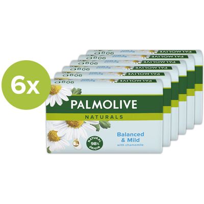 PALMOLIVE Naturals s výťažkami harmančeka 6× 90 g PALMOLIVE Naturals s výťažkami harmančeka 6× 90 g