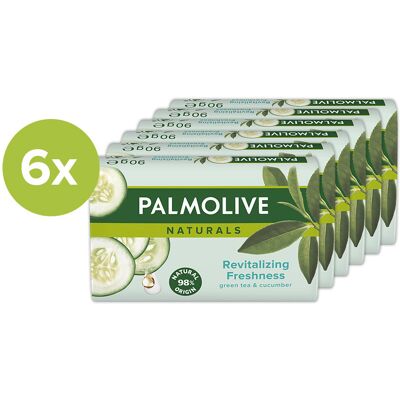 PALMOLIVE Naturals so zeleným čajom a uhorkou 6× 90 g PALMOLIVE Naturals so zeleným čajom a uhorkou 6× 90 g