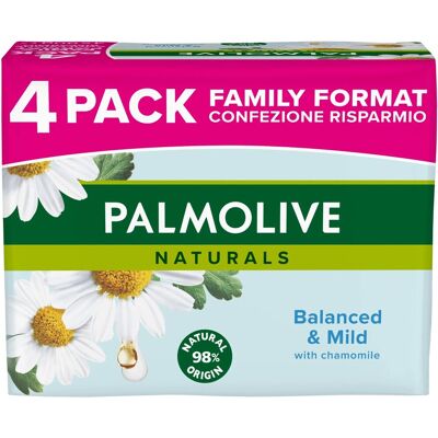 PALMOLIVE Naturals s výťažkami harmančeka 4 × 90 g PALMOLIVE Naturals s výťažkami harmančeka 4 × 90 g