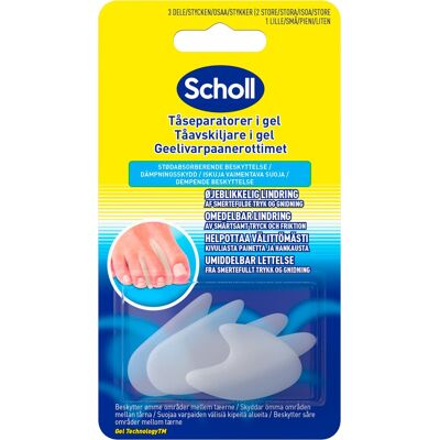 SCHOLL Gél Toe Separator 3 ks SCHOLL Gél Toe Separator 3 ks